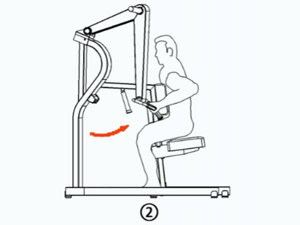 Рычажная тяга в тренажёре