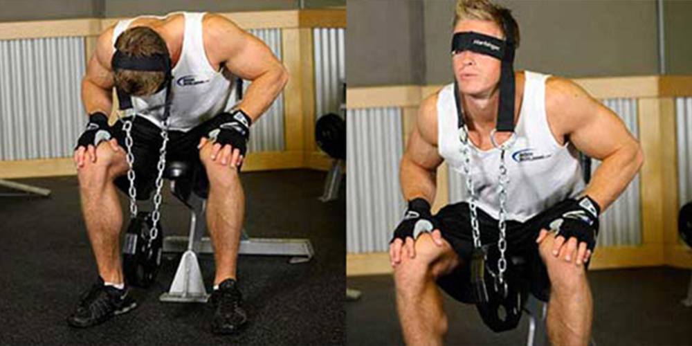 Как накачать шею, упражнения для развития мышц шеи, видео