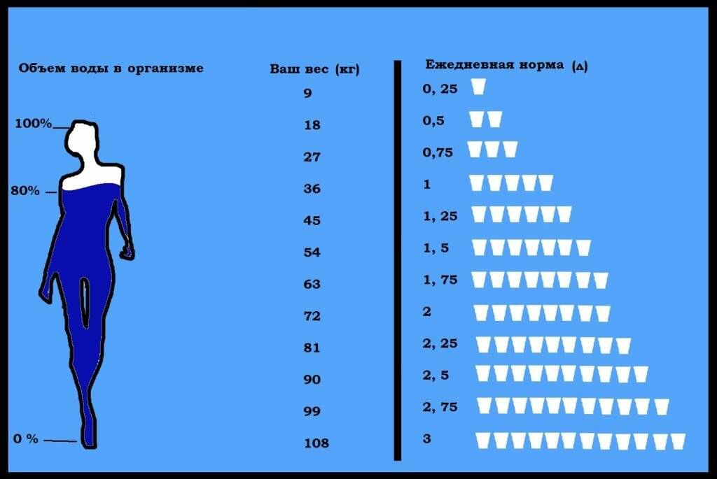 Сколько нужно пить воды в день: калькулятор нормы воды