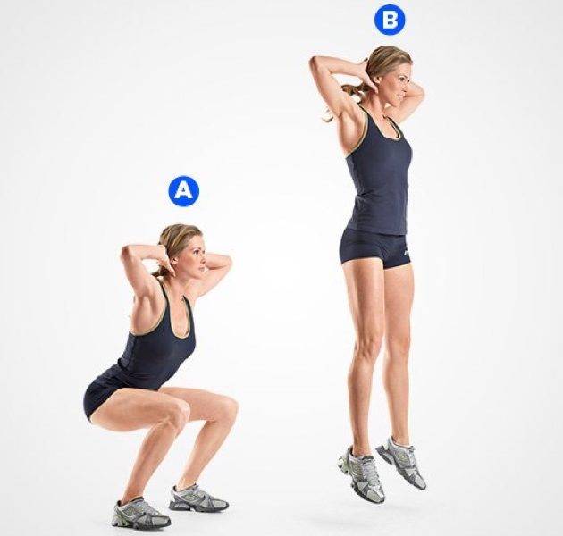 Выпрыгивания из приседа — взрываем квадрицепс - сайт о лечебной физической культуре