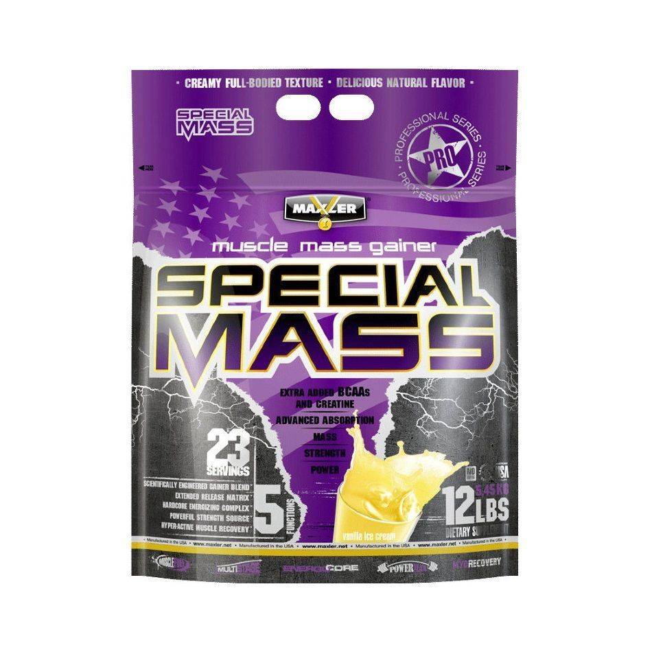 Углеводно-белковый коктейль special mass: состав и схема приема