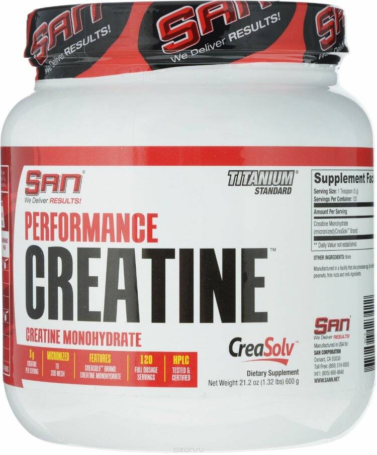 Performance creatine от san: как принимать, отзывы