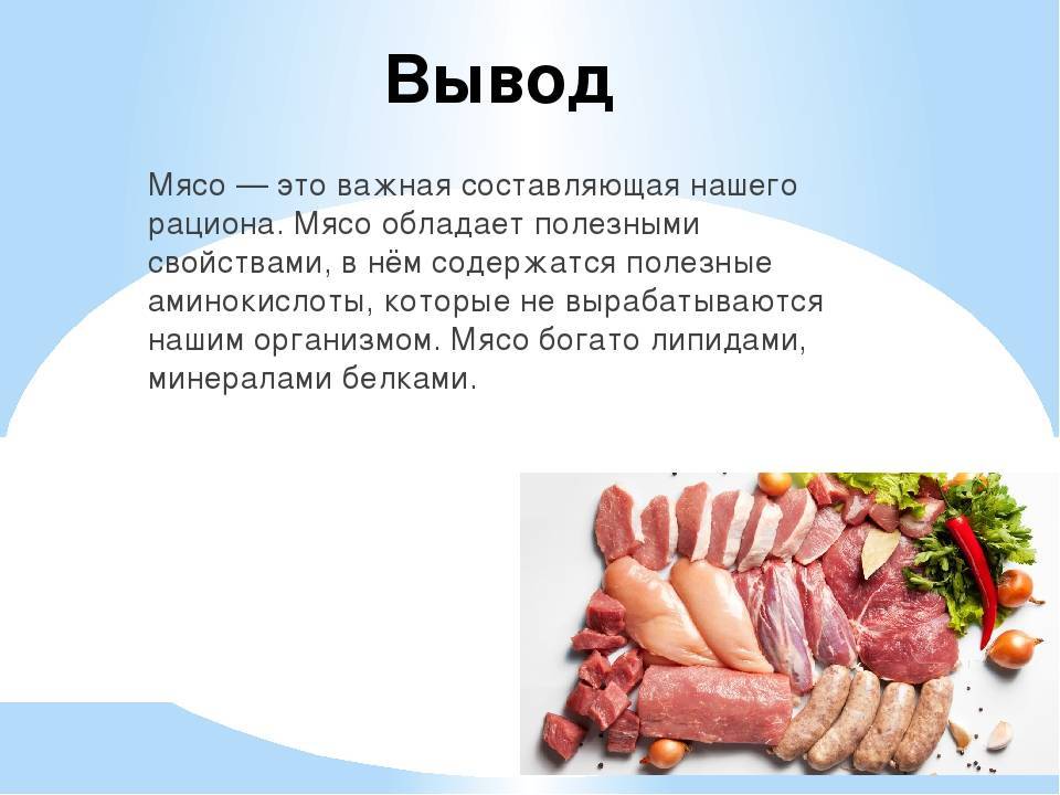 Презентация мясные продукты