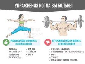 Тренировки во время простуды — можно ли заниматься спортом, когда болеешь?