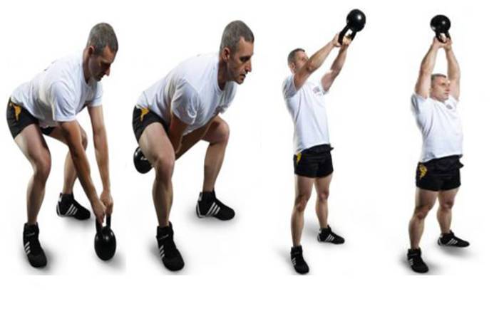 Махи гирей двумя руками