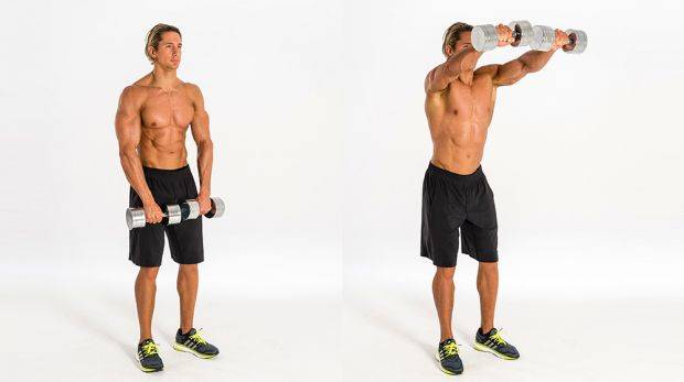 Шраги с гантелями