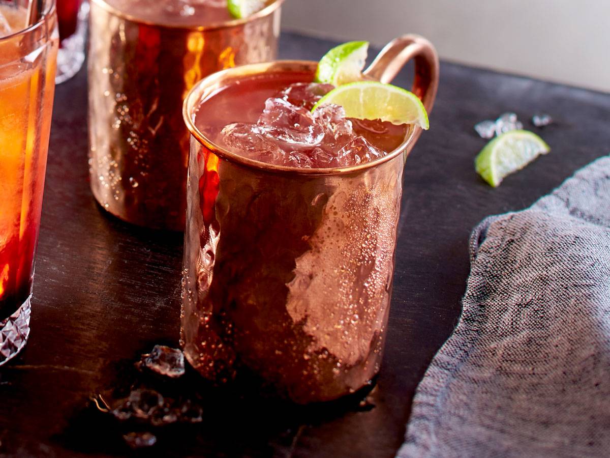 Moscow mule cocktail recipe print of original handlettered | etsy