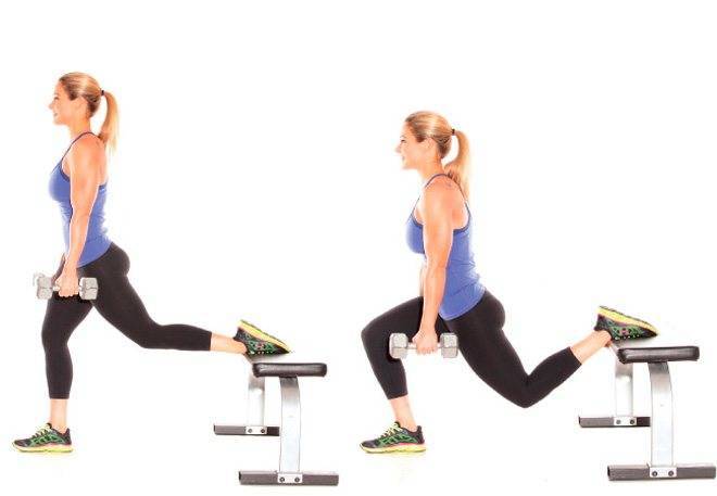 Болгарские выпады: болгарские выпады в смите, болгарские выпады с гантелями