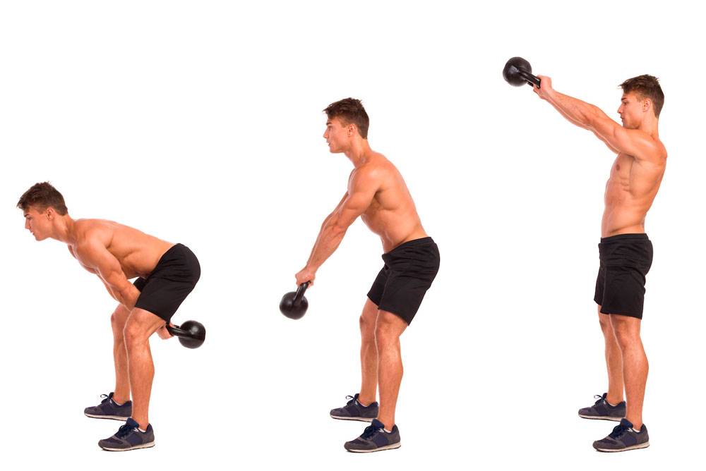 Толчок гири: техника выполнения, какие мышцы работают, что развивает?