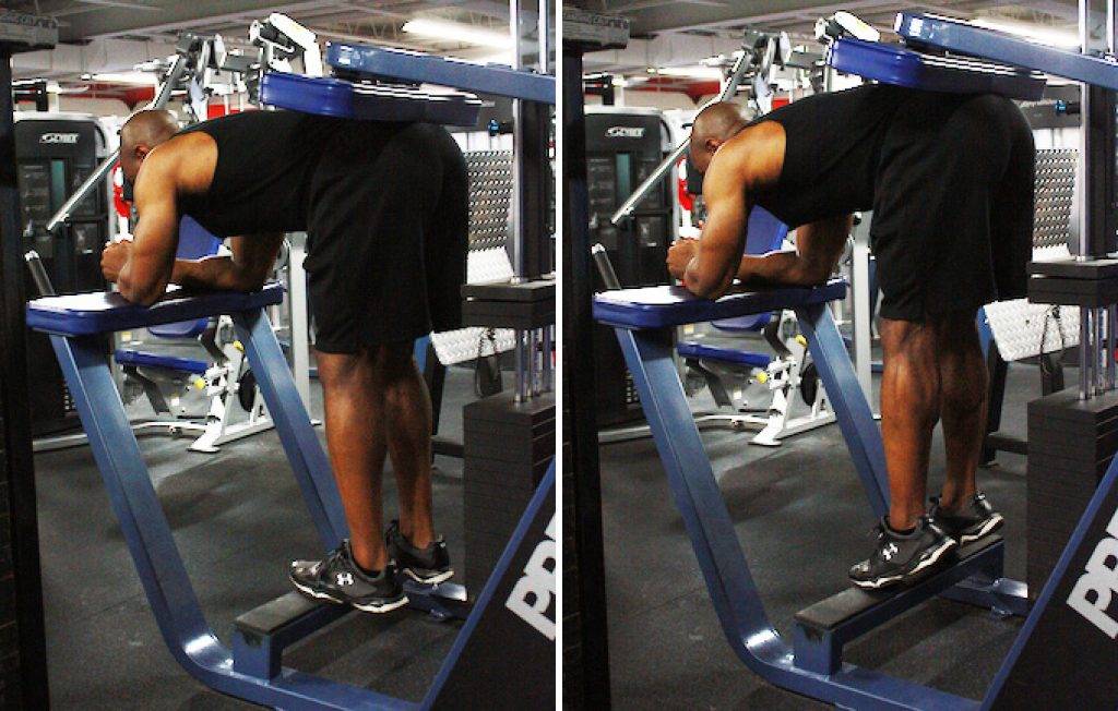 Подъёмы на носки сидя со штангой на коленях качаем камбаловидную мышцу