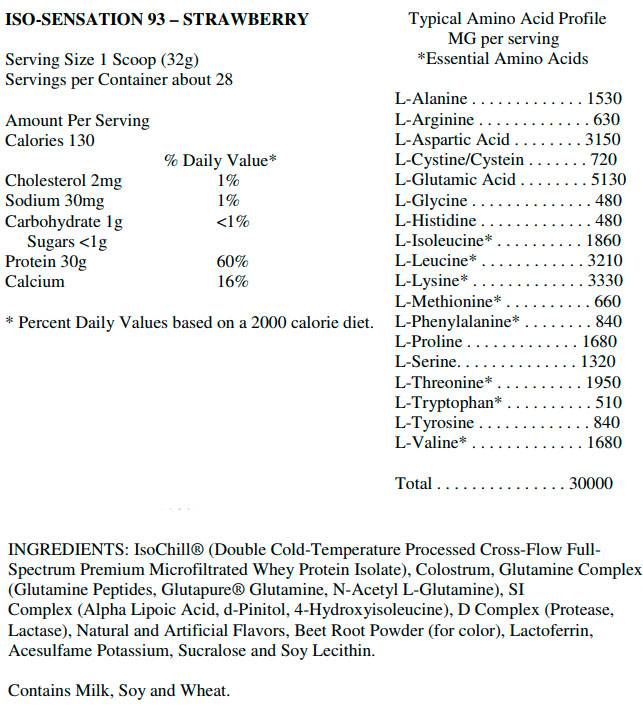 Iso sensation 93 от ultimate nutrition - спортивное питание на dailyfit