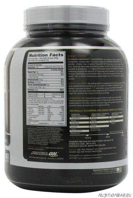 Optimum nutrition platinum hydrowhey | mangear