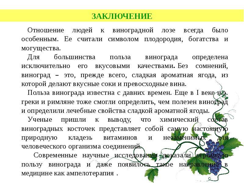 Какую пользу приносит виноград для организма человека