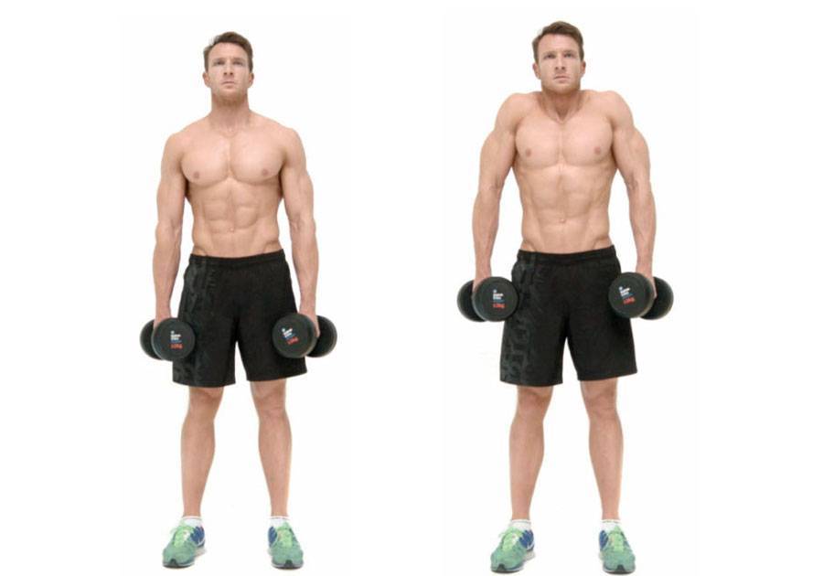 Шраги с гантелями