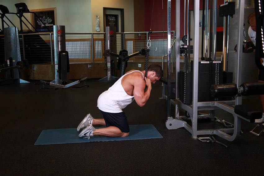 Сгибание рук на верхнем блоке на бицепс - техника