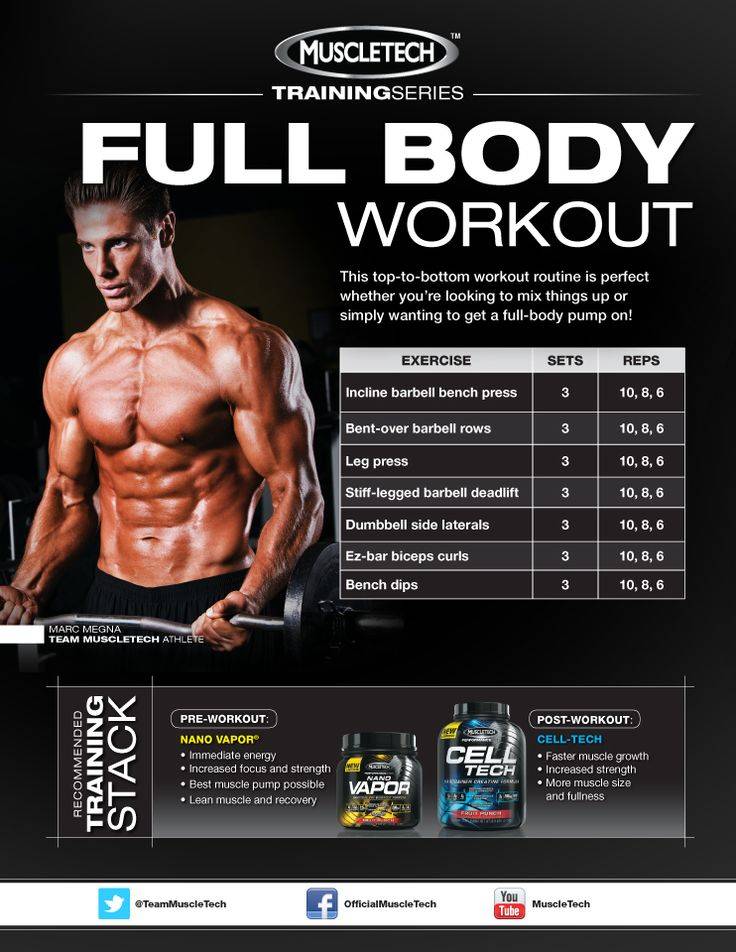 Силовой тренинг: что эффективнее — фулбоди или сплит-тренировки? :: как правильно ::  «живи!