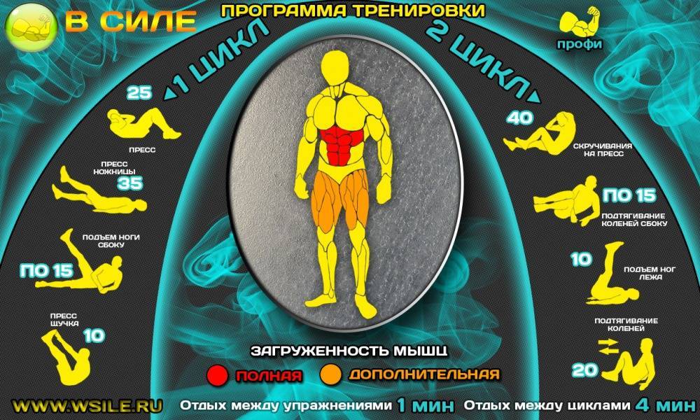 Топ-10 упражнений для пресса начинающим + план (фото)