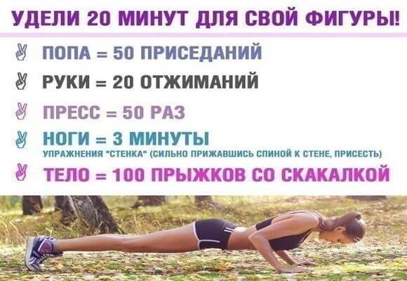 Программа тренировок для похудения в домашних условиях