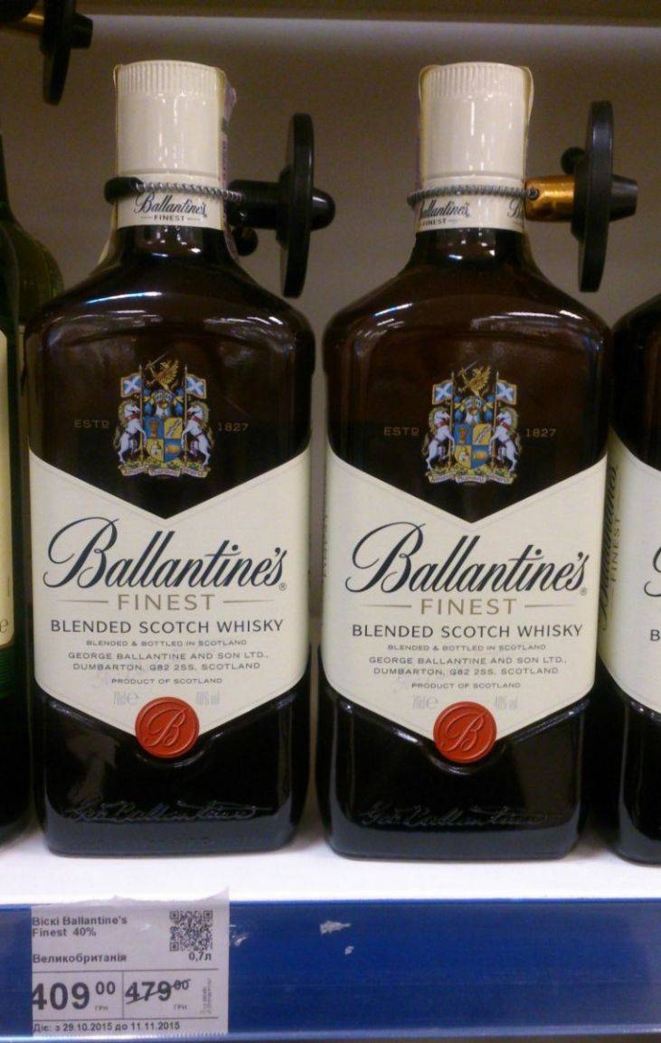 Отзывы потребителей о виски баллантайнс
