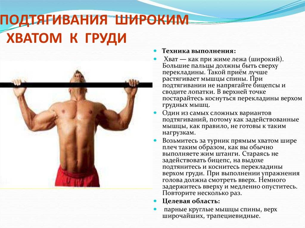 Горизонтальные подтягивания: техника выполнения, какие мышцы работают