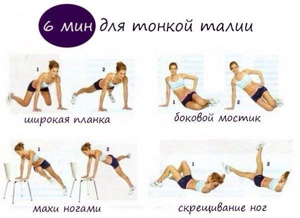 Комплекс эффективных упражнений для тонкой талии и плоского живота в домашних условиях