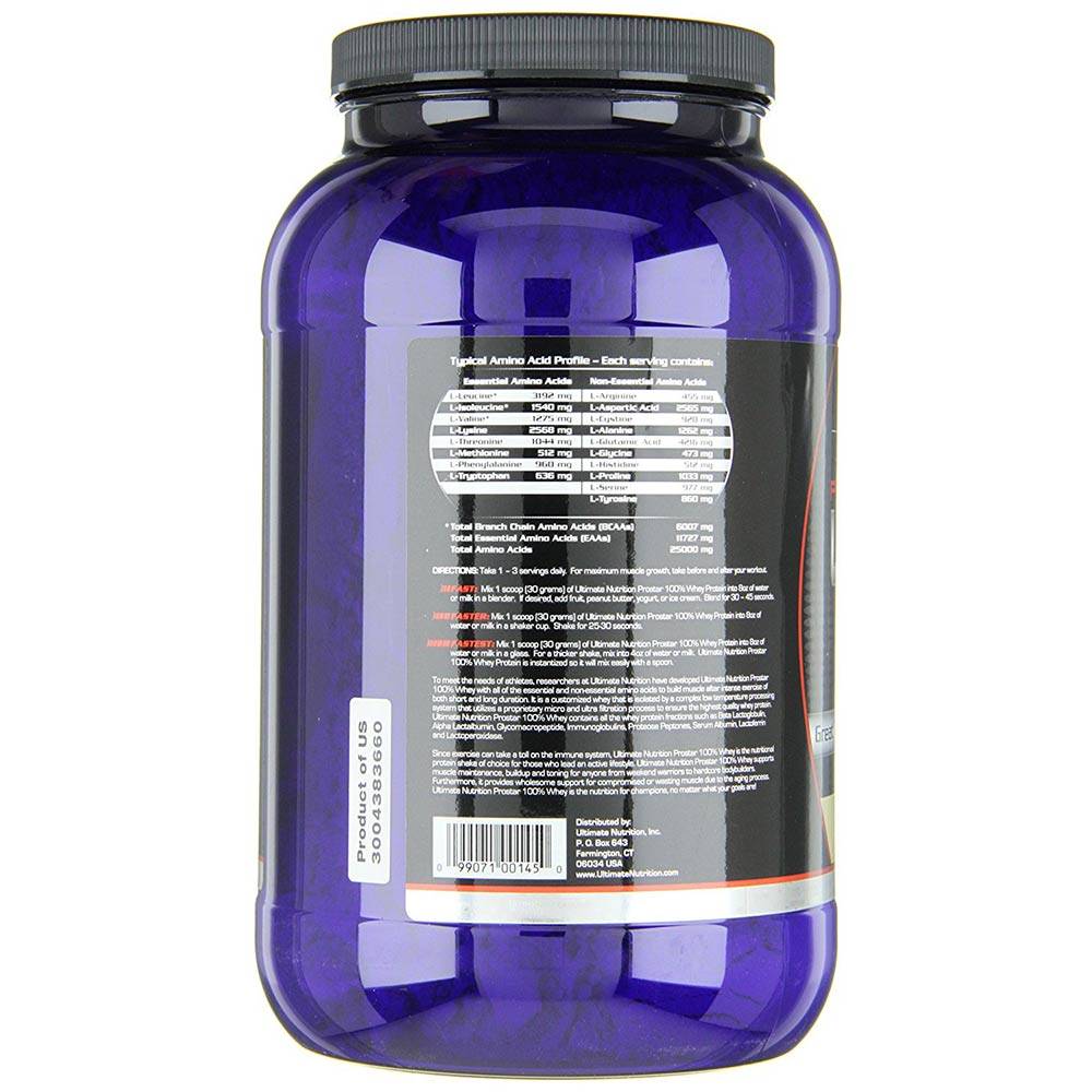 Ultimate nutrition prostar 100% whey protein (2.4 кг)
