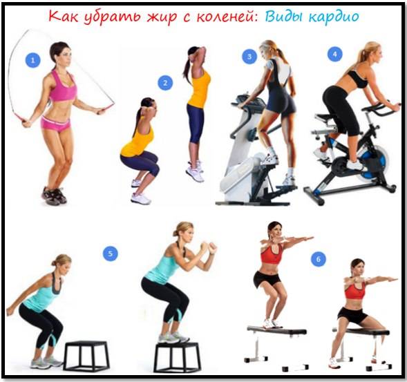 Как убрать жир с коленей — комплекс упражнений